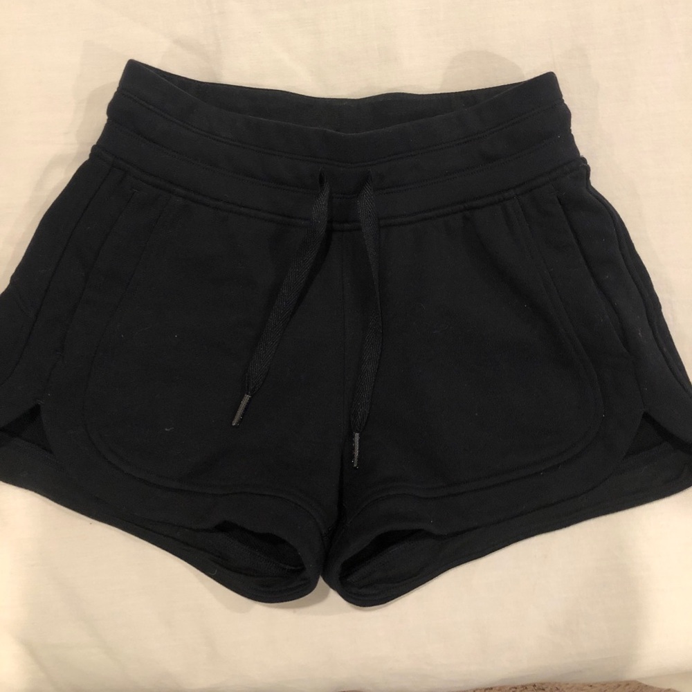 Lululemon Black Cloth Shorts